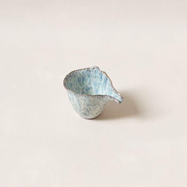 Blue Splatter Creamer
