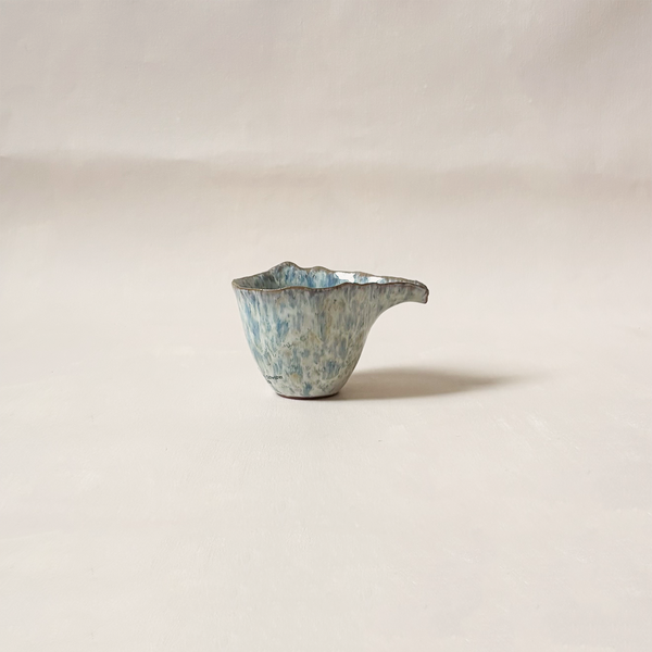 Blue Splatter Creamer