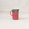 Pink & Brown Stoneware Pitcher