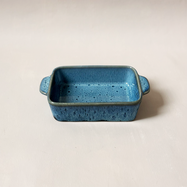 Stoneware Baker Blue
