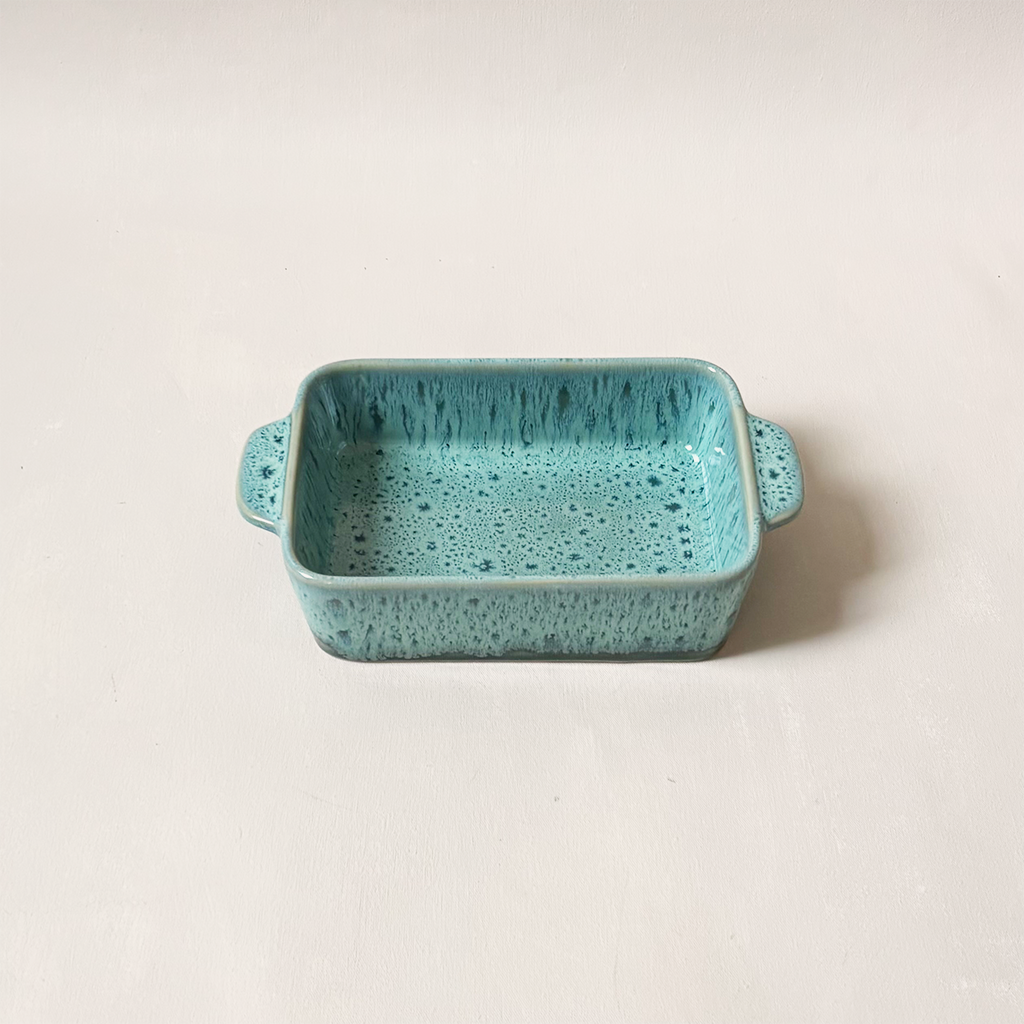 Stoneware Baker Green