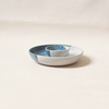 Stoneware Chip & Dip Cream & Blue