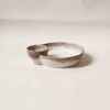 Stoneware Chip & Dip Cream & Mauve