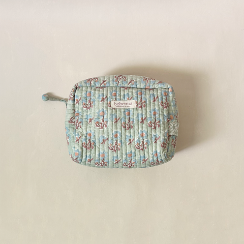 Posie Cosmetic Bag Duck Egg