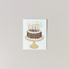 Chocolate Birthday Cake Note Card