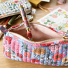 Garden Flora Quilted Pencil Pouch