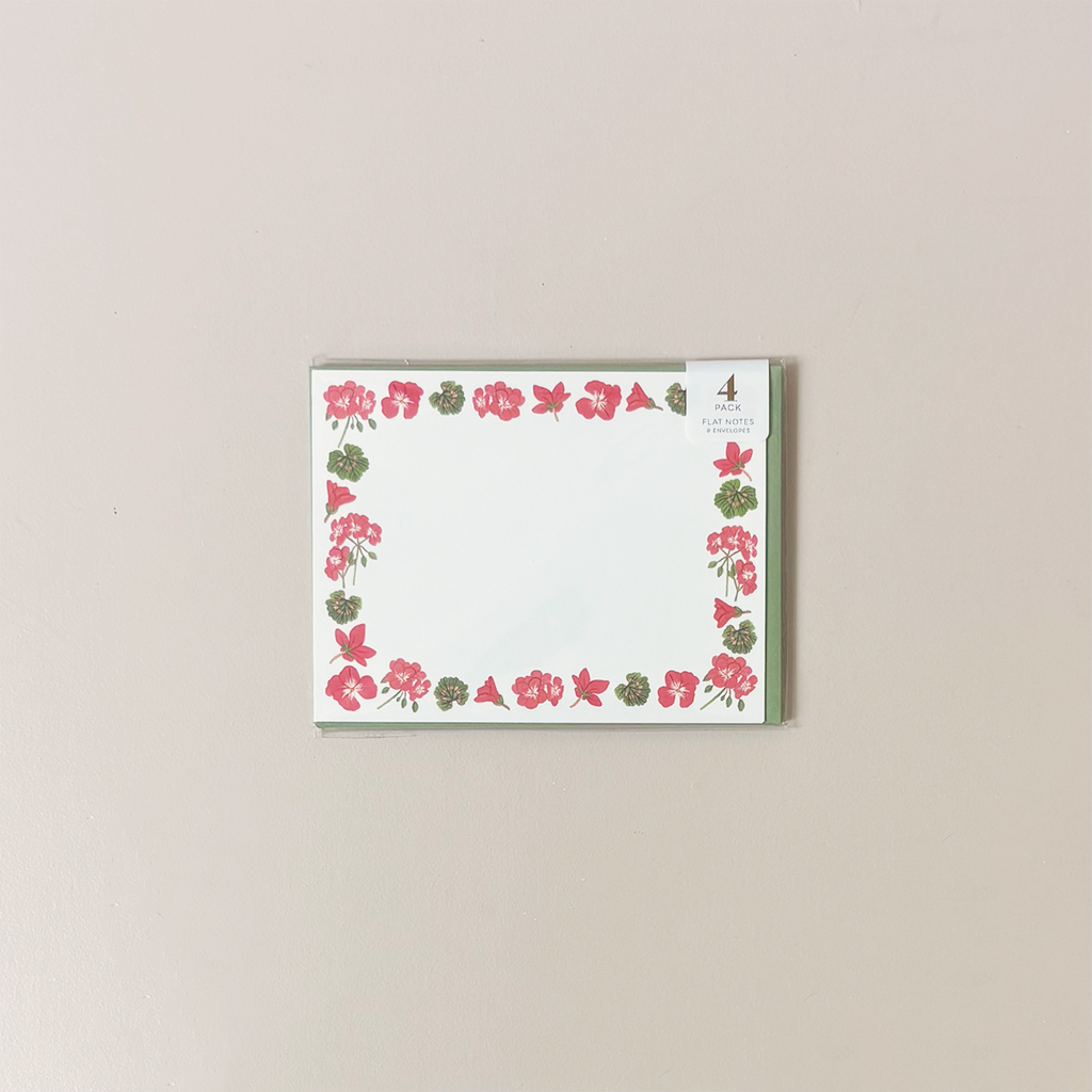 Geranium Note Card Set