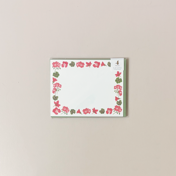 Geranium Note Card Set