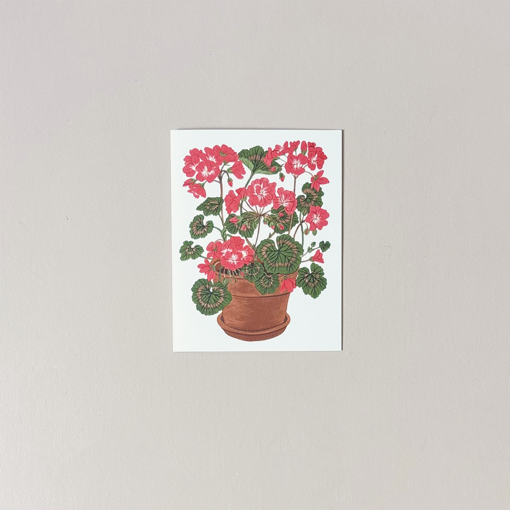 Geranium Note Card