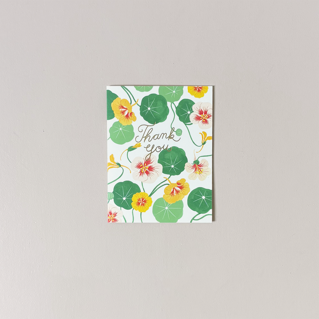 Nasturtiums Thank You Note Card