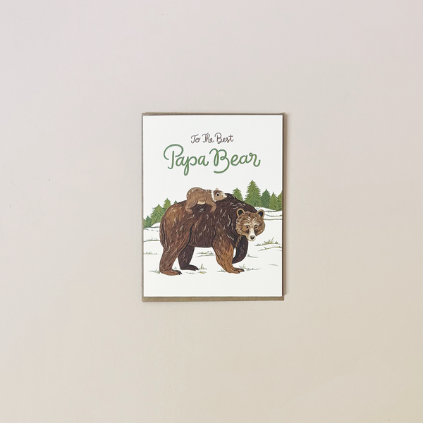 Papa Bear Note Card