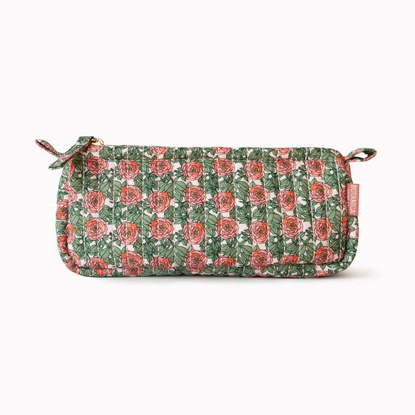 Rose Quilted Pencil Pouch