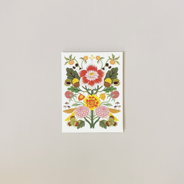 Autumn Blooms Note Card