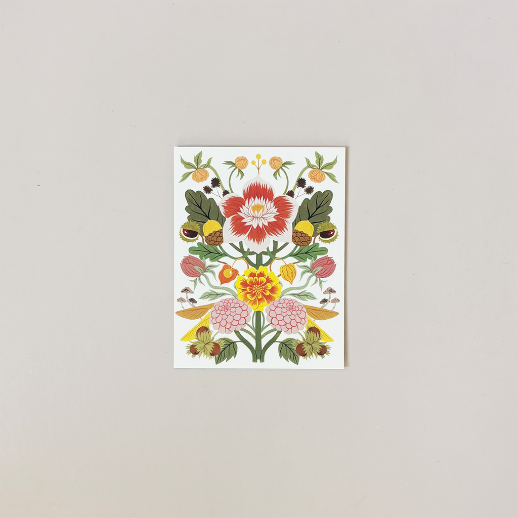 Autumn Blooms Note Card