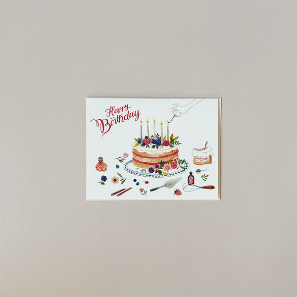 Birthday Cake Note Card