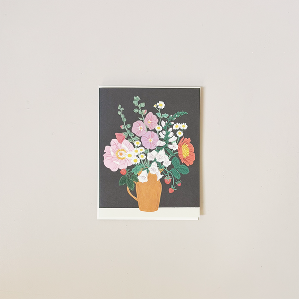 Clay Floral Vase Note Card
