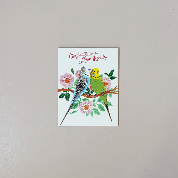 Congrats Love Birds Note Card
