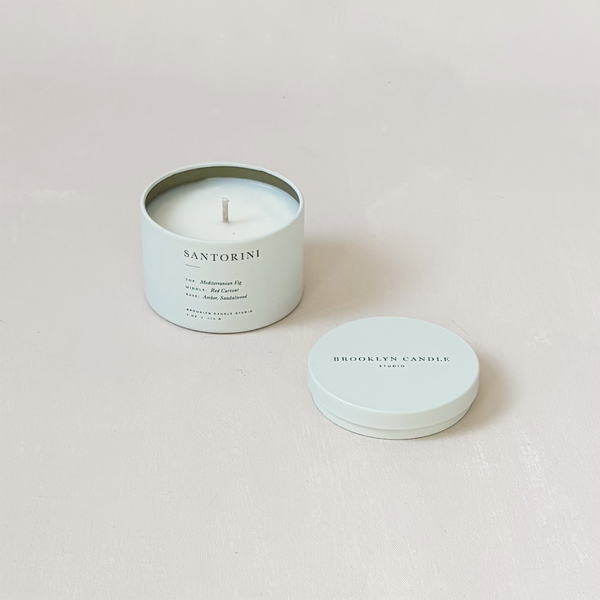 Santorini Travel Candle