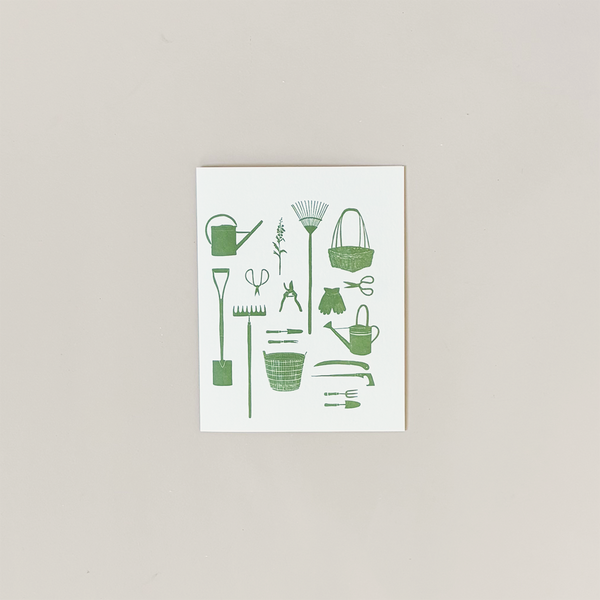 Garden Tools Note Card