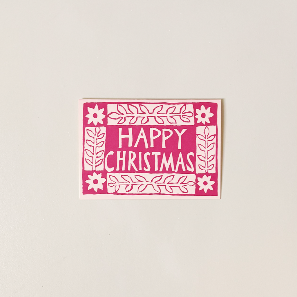 Happy Christmas Starflower Note Card