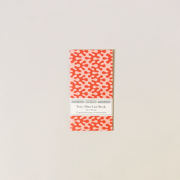 Kelp Tangerine Slim List Notebook