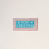 Merry Christmas Long Note Card