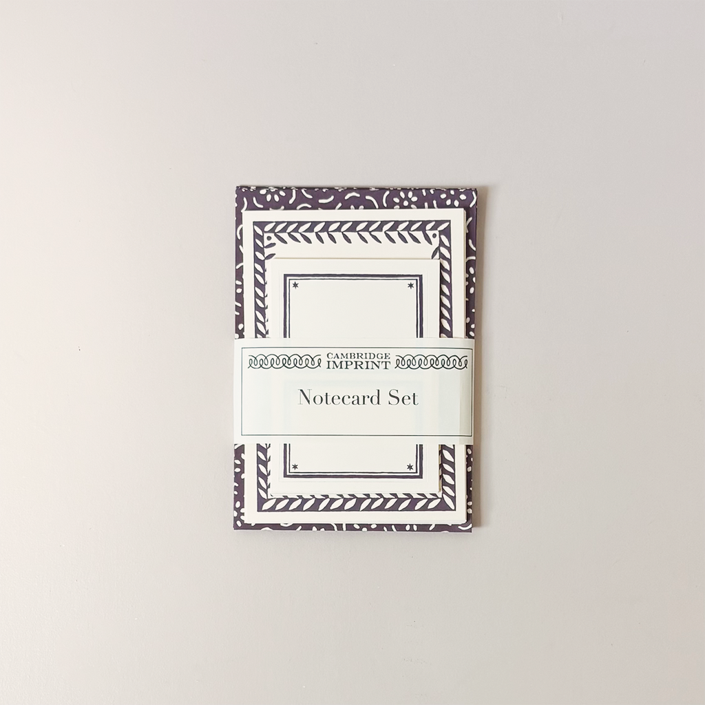 Notecard & Envelope Set Pear Halves Elderberry