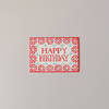 Pink Happy Birthday Note Card