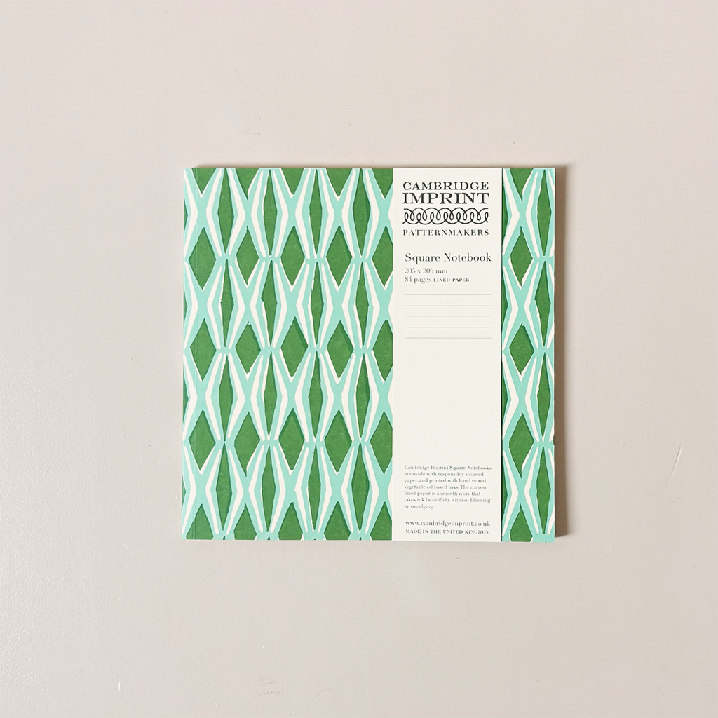 Smocking Jade & Forest Square Notebook