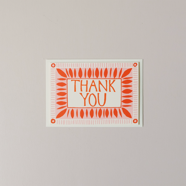 Neon Thank You Note Card