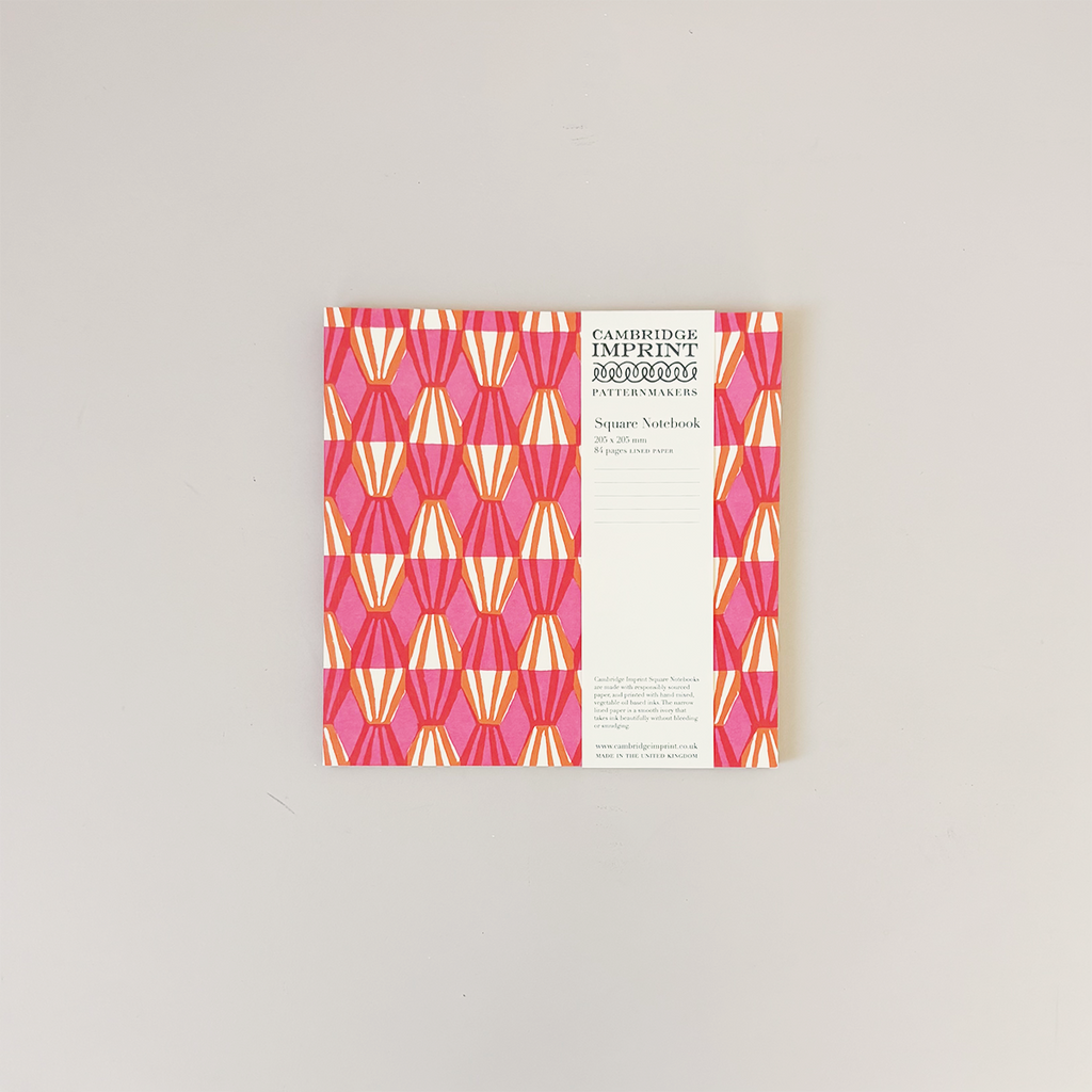 Threadwork Pink & Orange Square Notebook