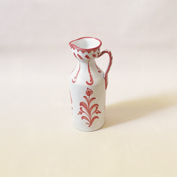 Granada Traditional Narrow Pitcher Coral