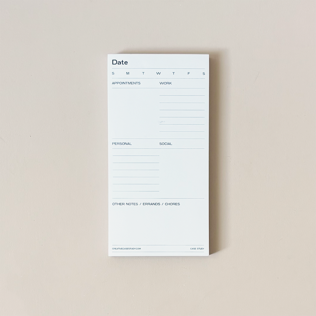 Daily Task Planner Notepad