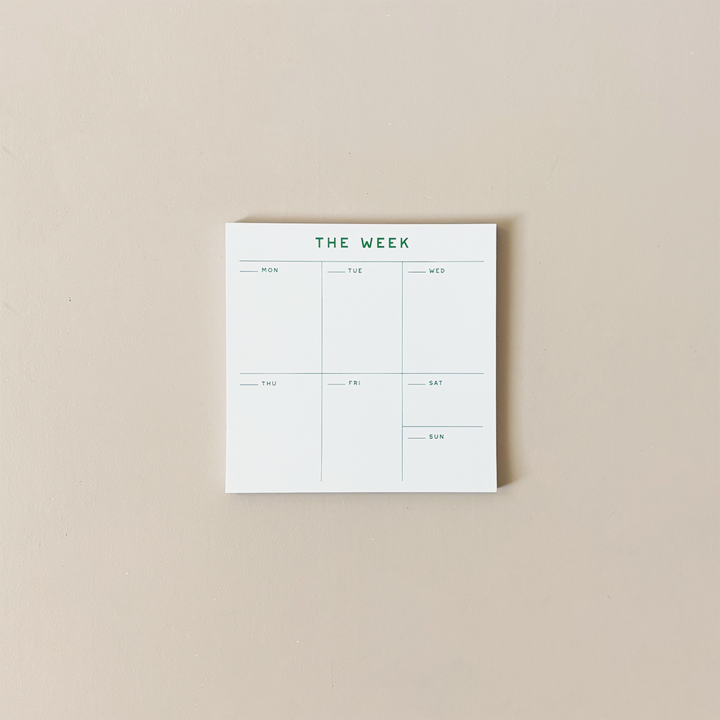 Small Weekly Planner Notepad