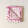 Rose Floral/Stripe Baby Blanket