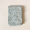 Woven Floral Blue Tablecloth 108" Round