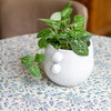 Woven Floral Blue Tablecloth 108" Round