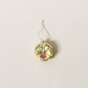 Glittered Pansy Ornament