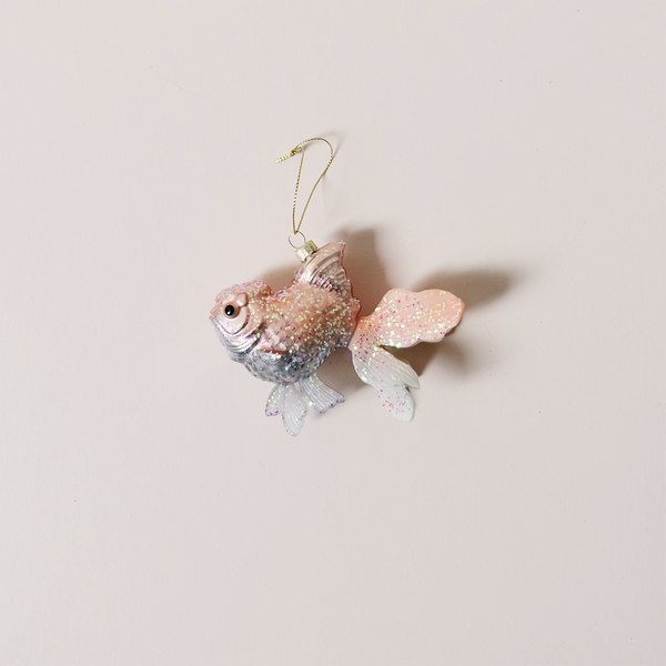 Pastel Oranda Goldfish Ornament