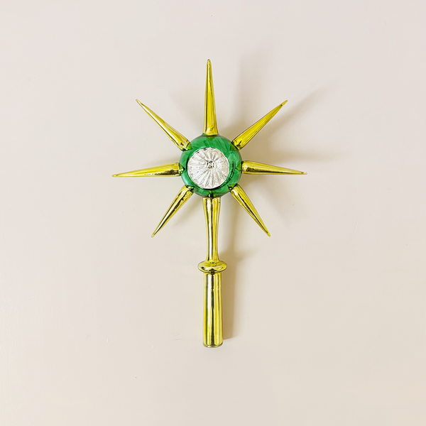 Star of Whimsy Tree Topper Green