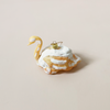 Swan Cream Puff Ornament