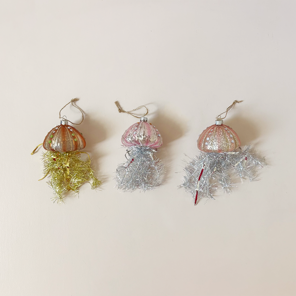 Tinsel Jellyfish Ornament