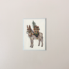 Christmas Donkey Embroidered Note Card