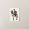 Christmas Donkey Embroidered Note Card
