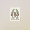 Fawn in Ferns Embroidered Note Card