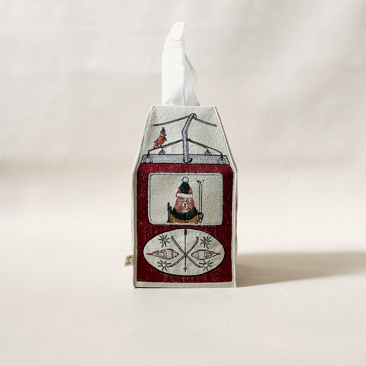 Gondola Tissue Box Cover– Holliday