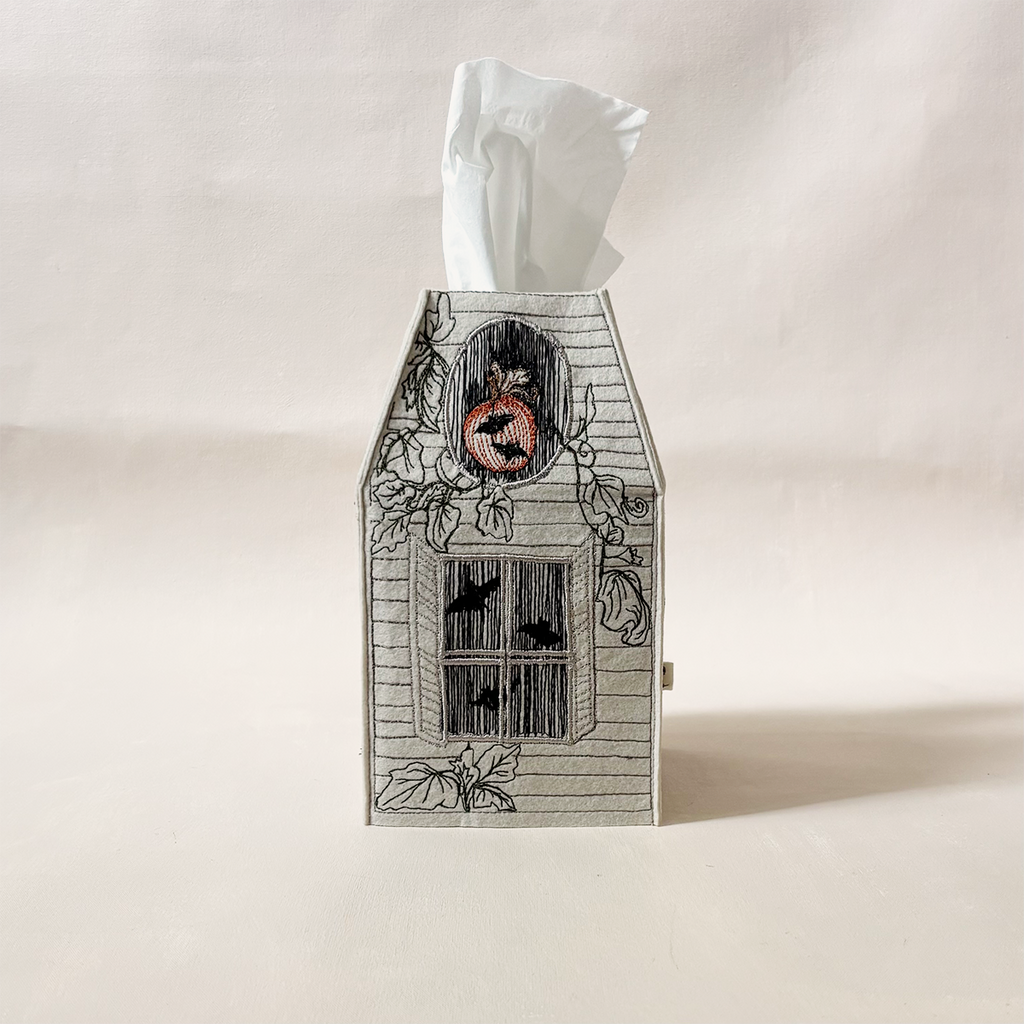 Haunted House Tissue Box Cover