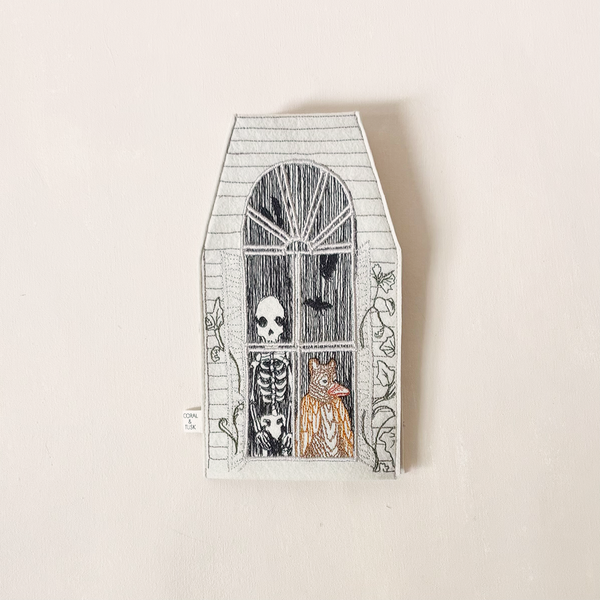 Haunted House Tissue Box Cover