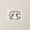Hummingbird Hearts Embroidered Note Card