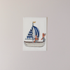 Sailboat Embroidered Note Card